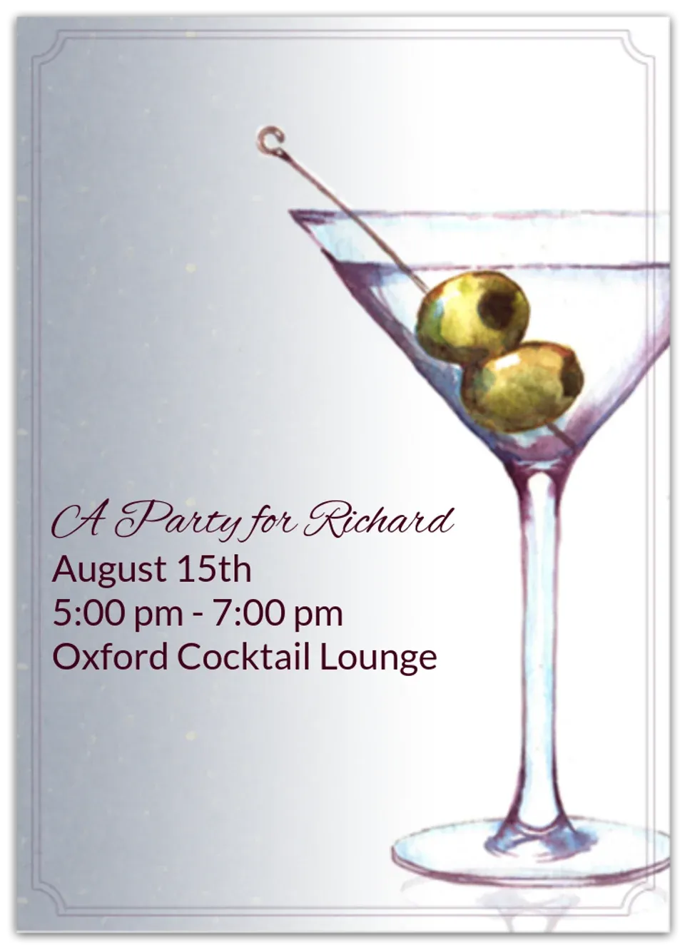 Classic Martini card
