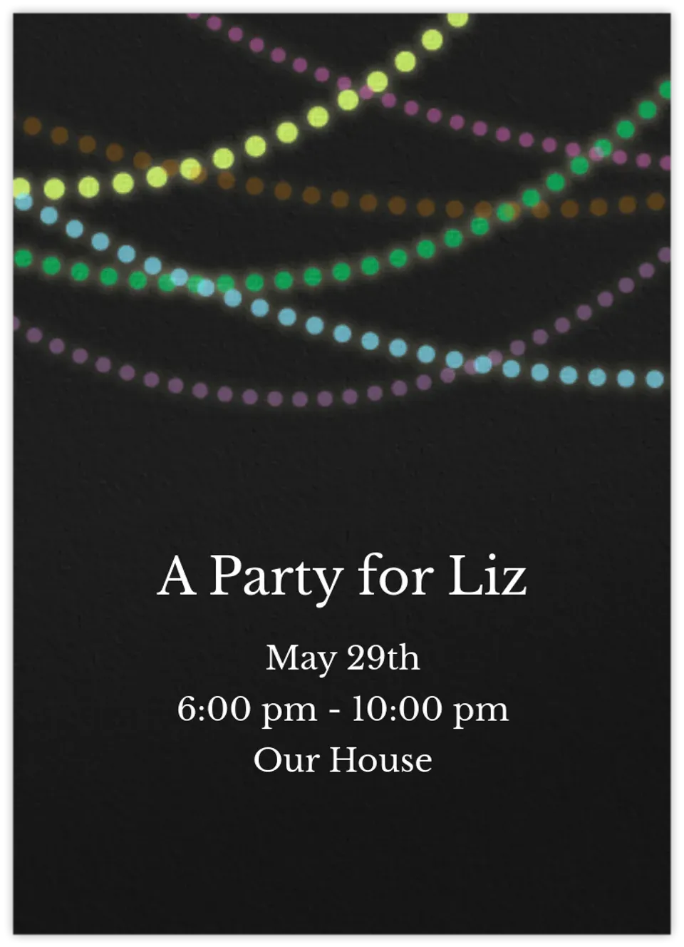 Night Time Lights card