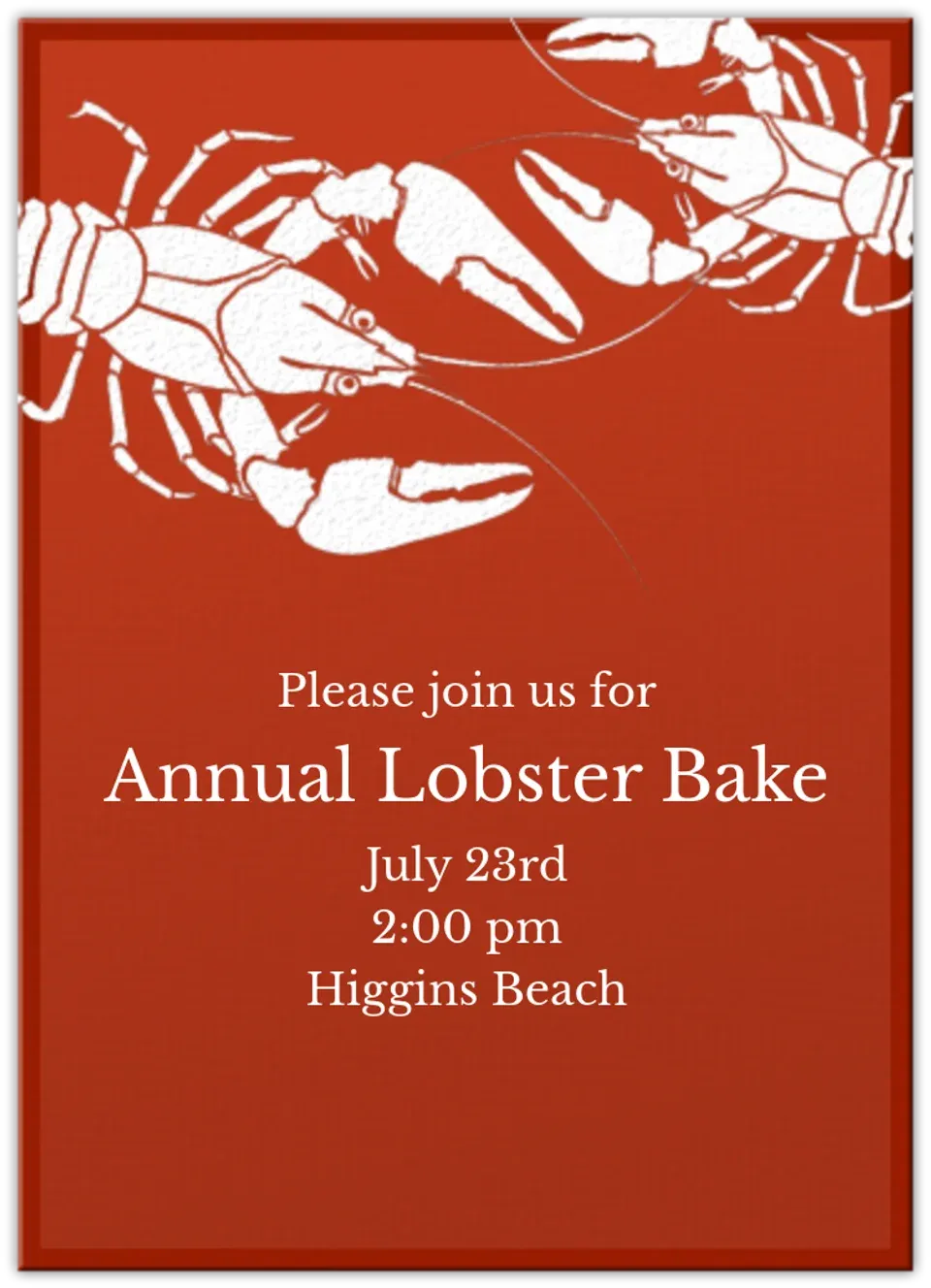 Lobsters card