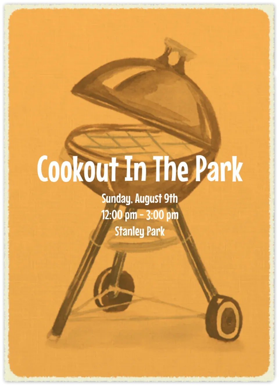 Classic Cookout card