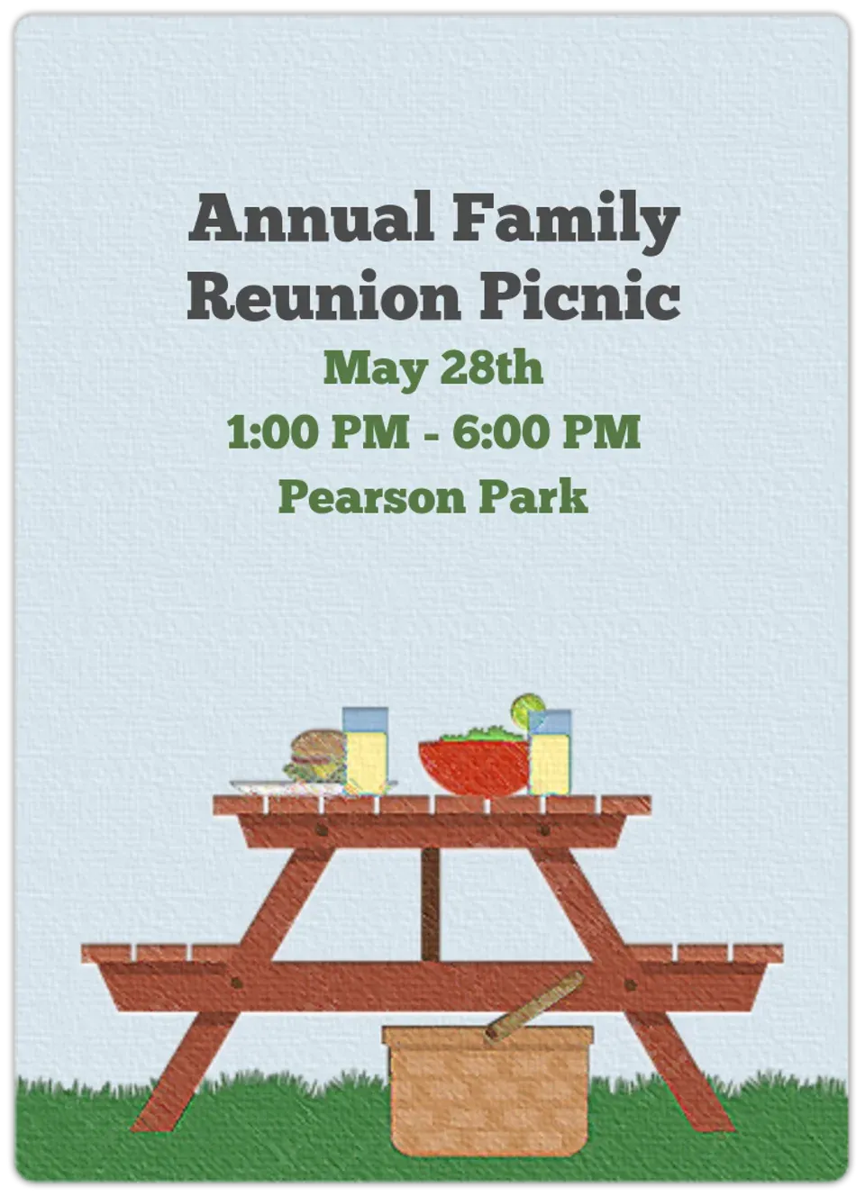 Picnic Table card
