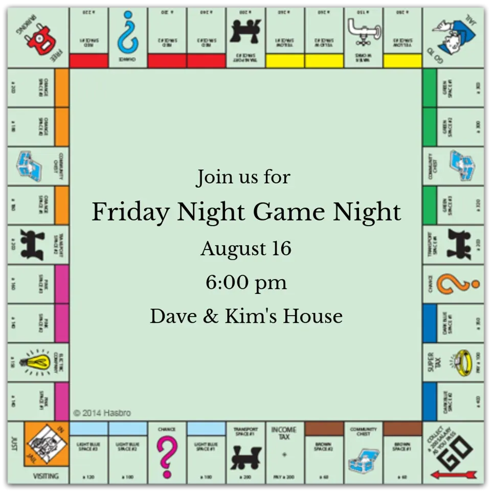 Monopoly Classic card