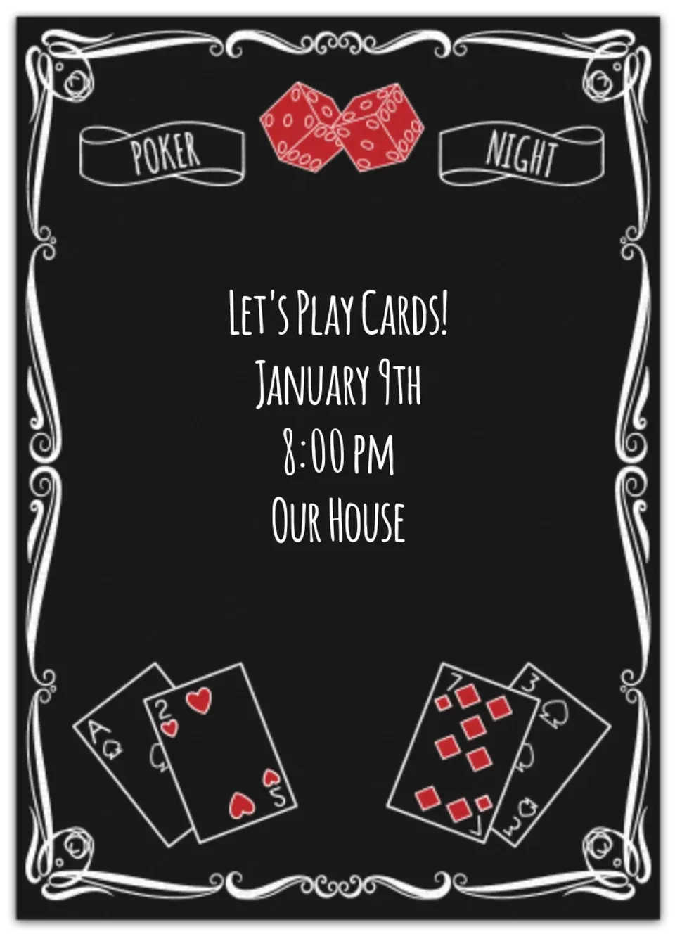 Poker Night card