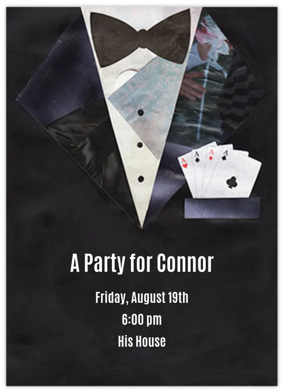 Casino Night Suit card