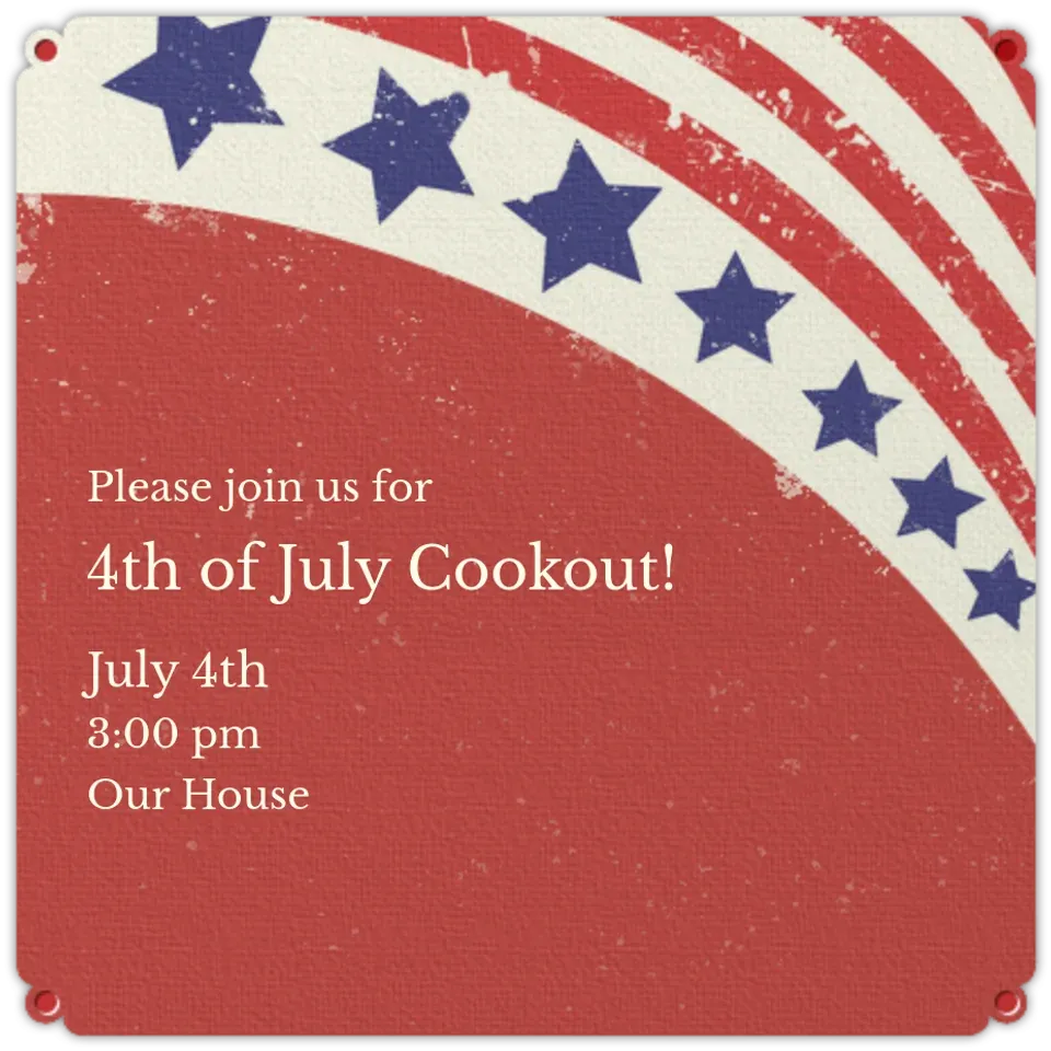 Stars & Stripes card