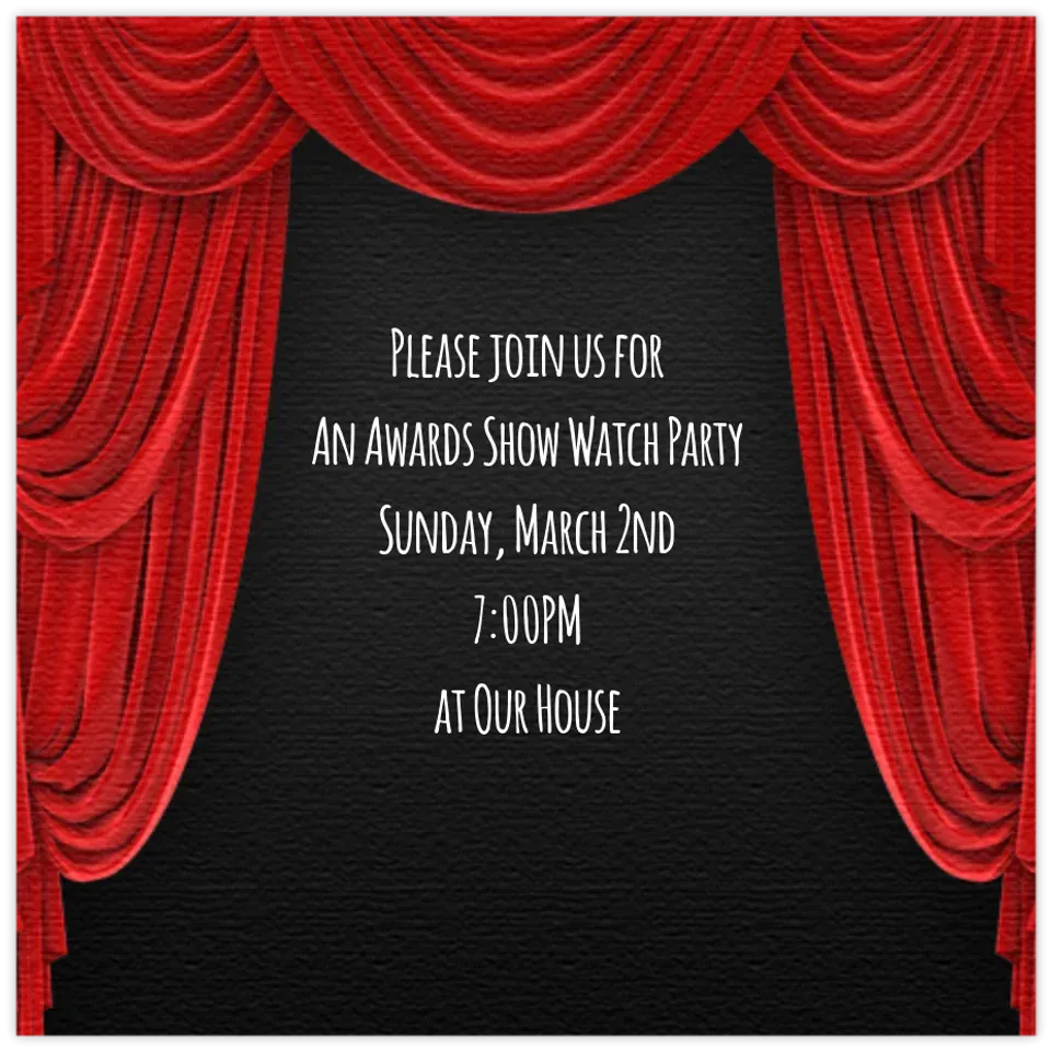 Theater Curtains card