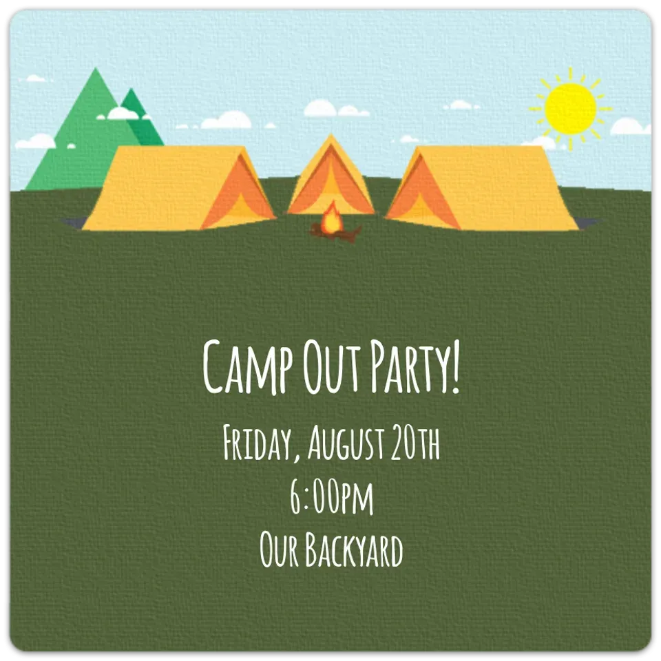 Outdoor Adventure card