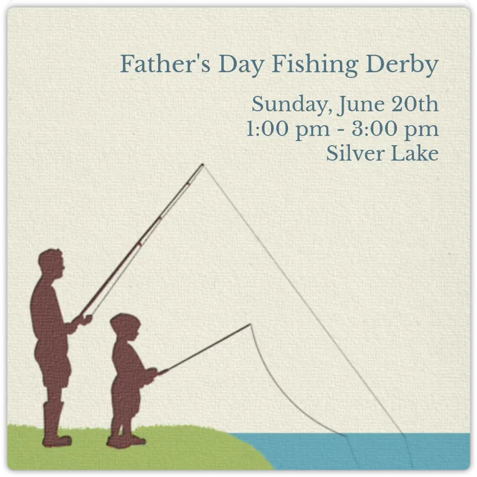 Family Fishing card