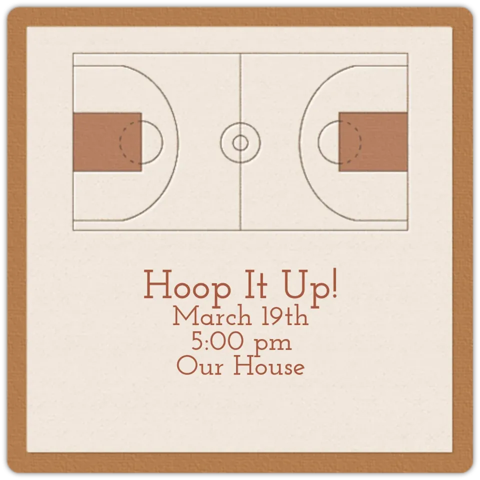 Basketball Courtside card