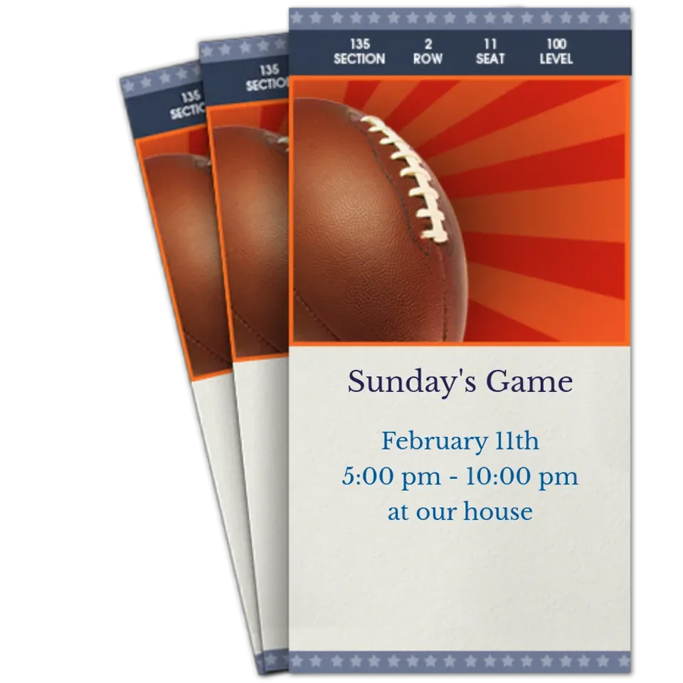 Football Tickets card