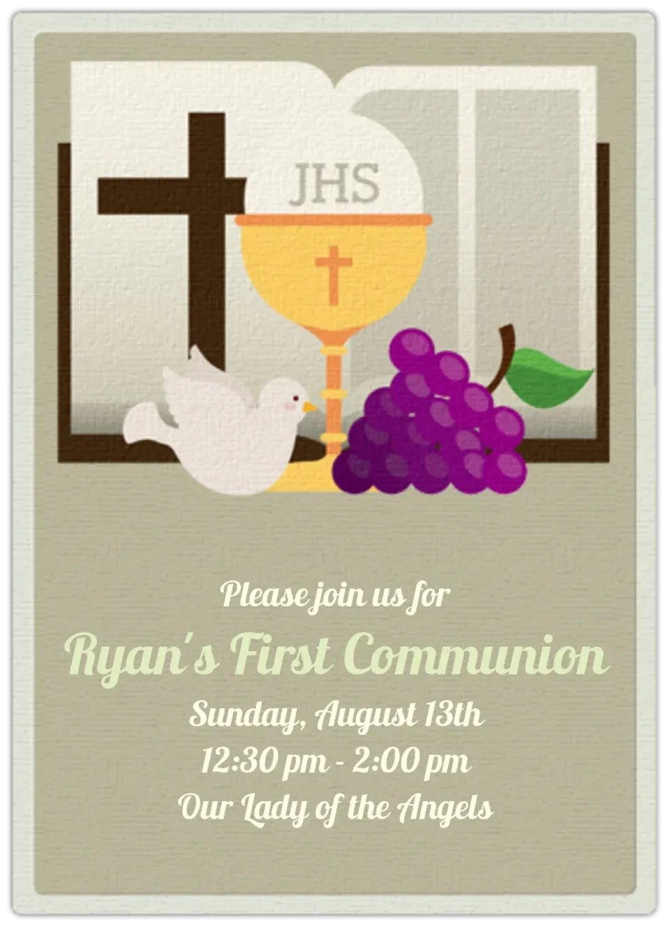 Holy Communion card