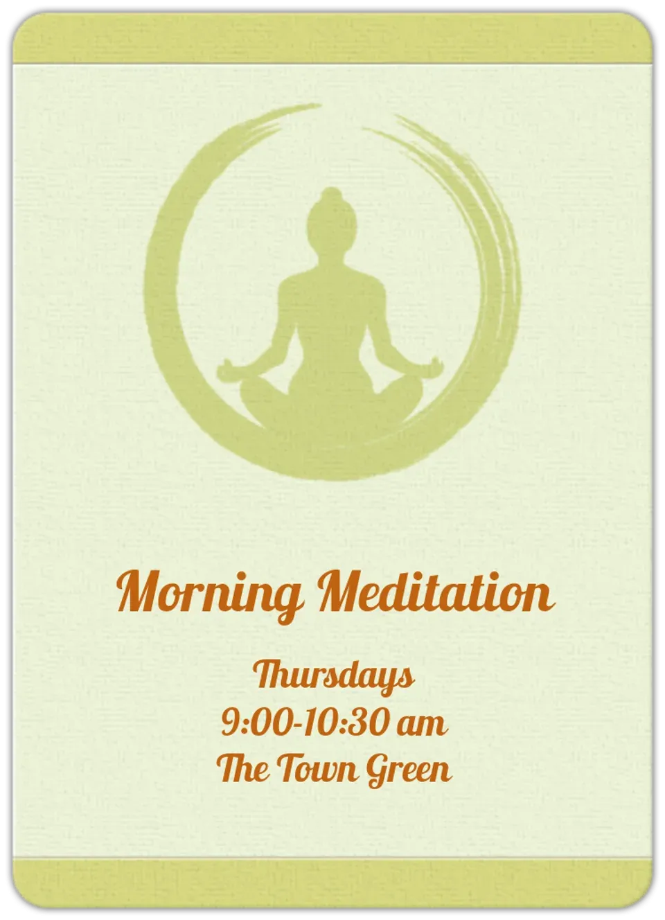 Meditate card