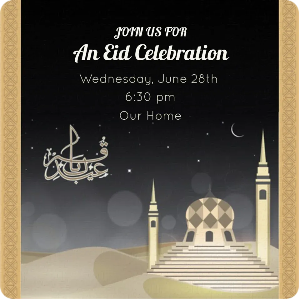 Celebrate Eid Al-Fitr card