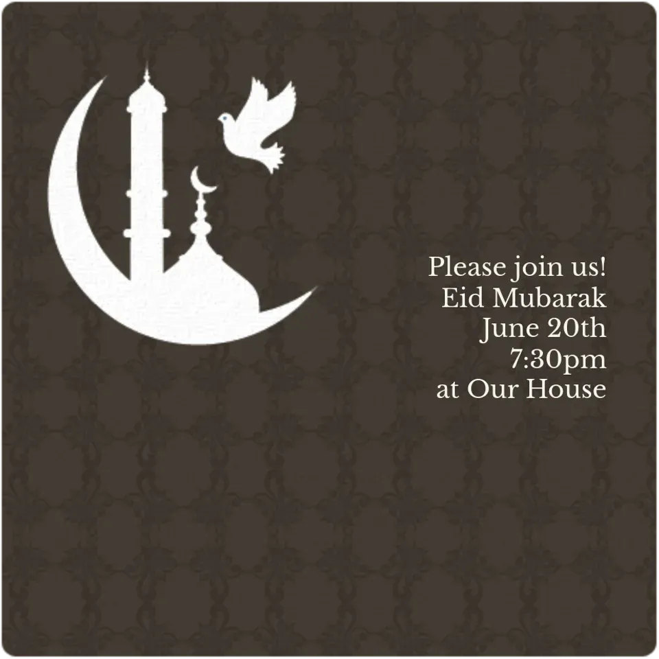Eid Mubarak card