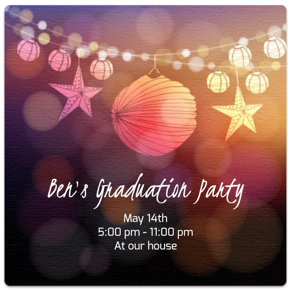 Graduation Night card