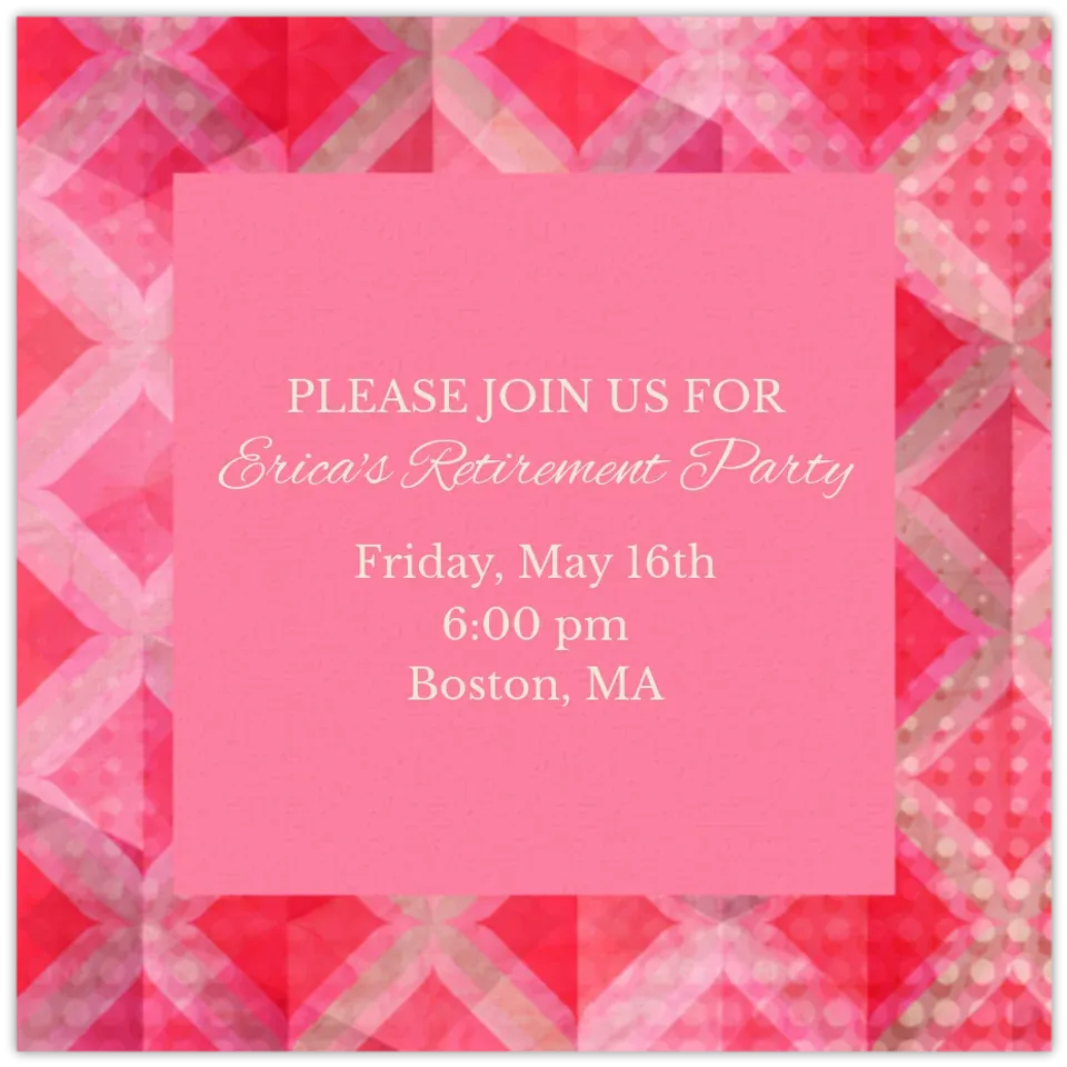 Diamond Pattern card