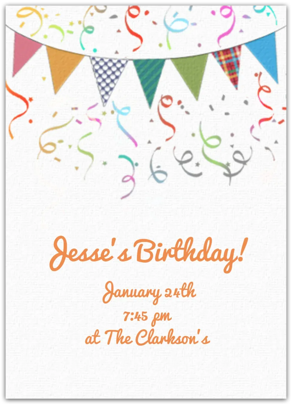 Festival Banner card