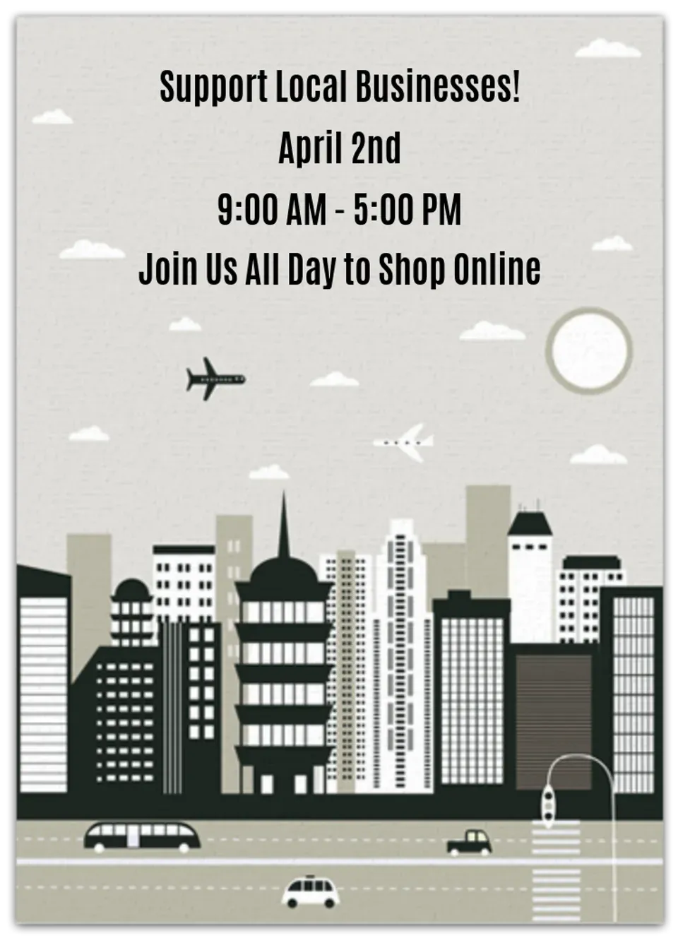 City Silhouette card