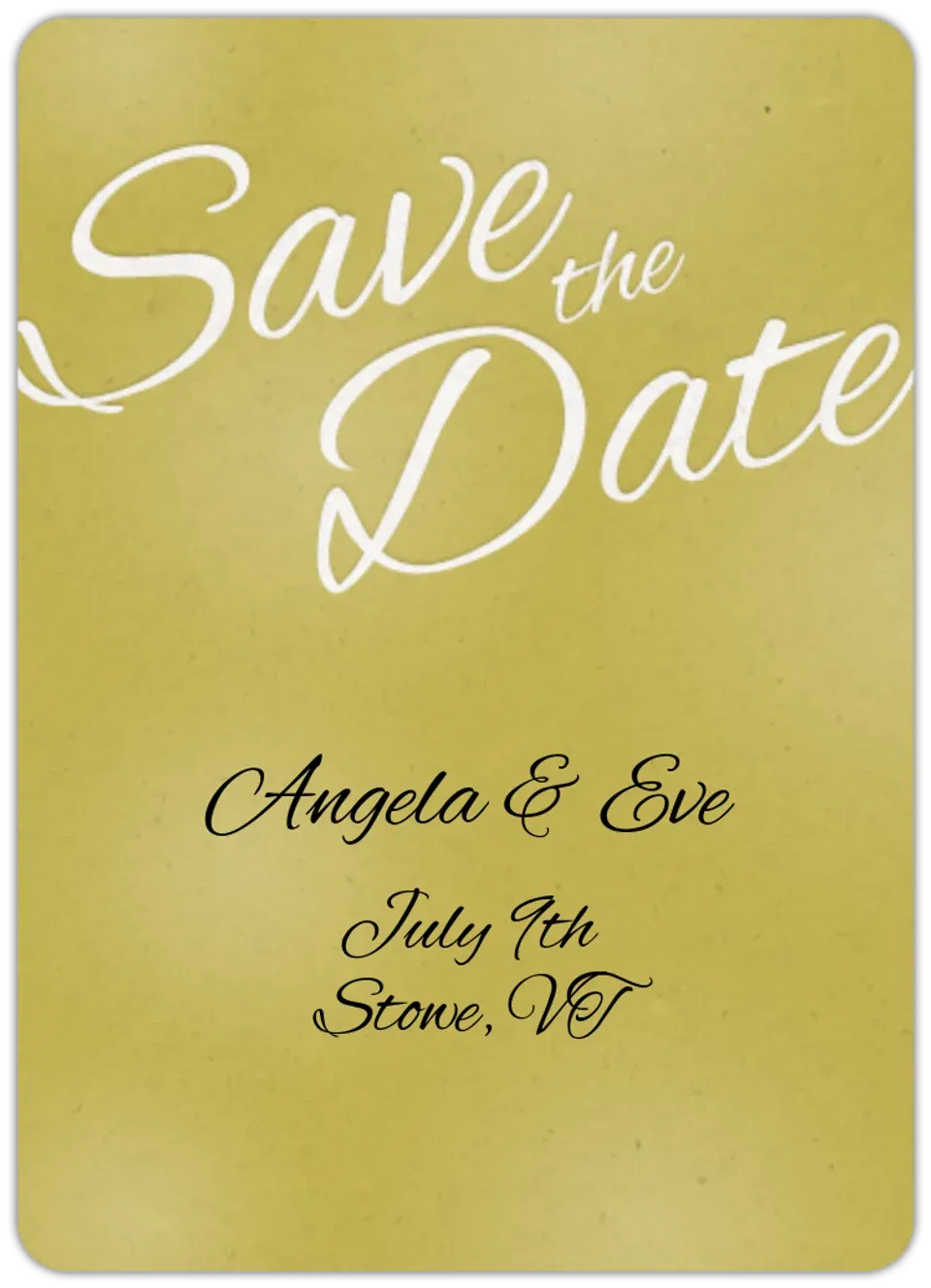 Save the Date Scroll card