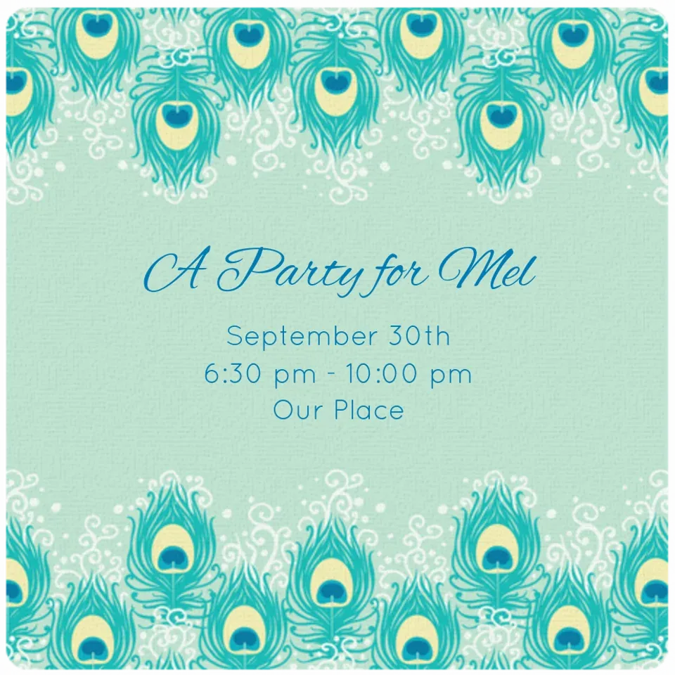 Peacock Pattern card