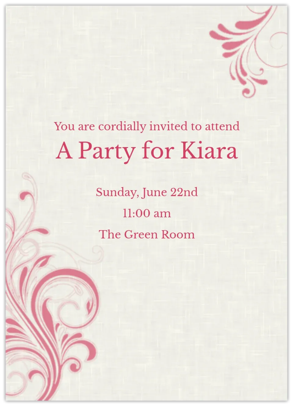 Abstract Swoosh card