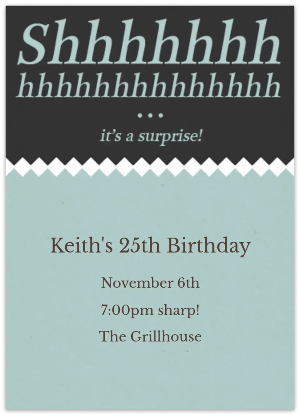 It's a Surprise card