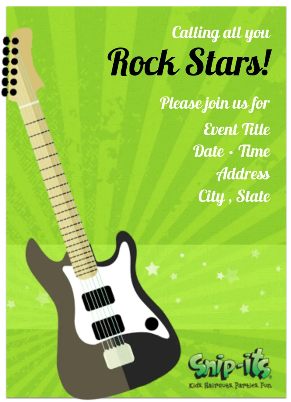 Snip-Its | Rock Star card