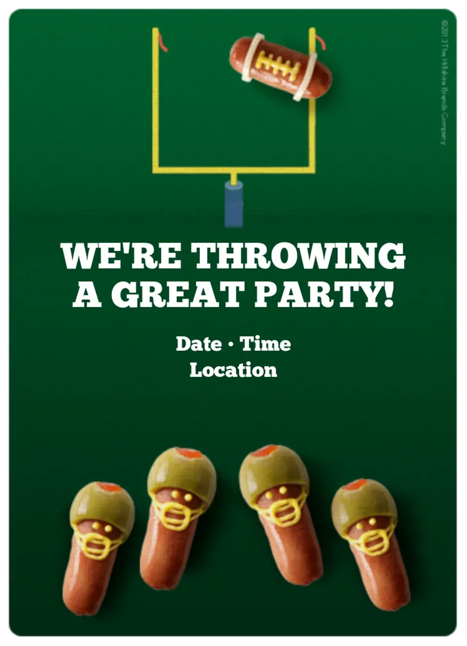 Throwing a Party card