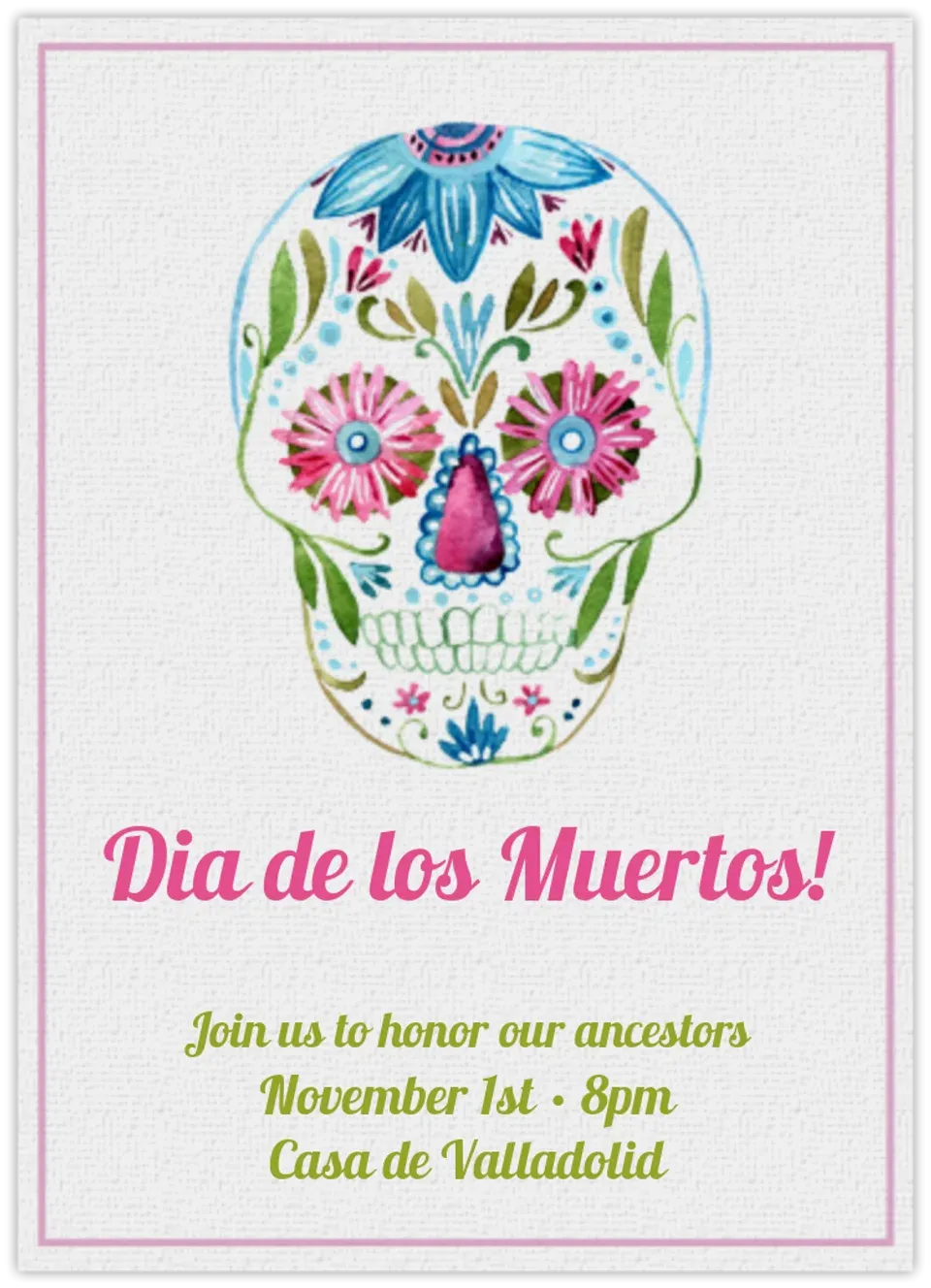 Day of the Dead card