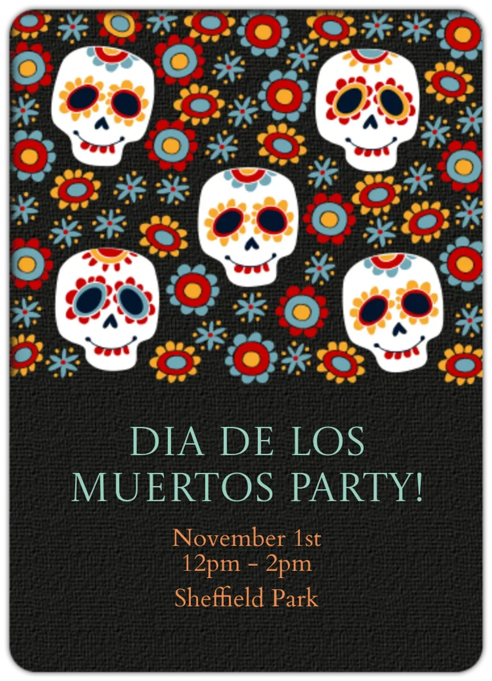 Dia de los Muertos card