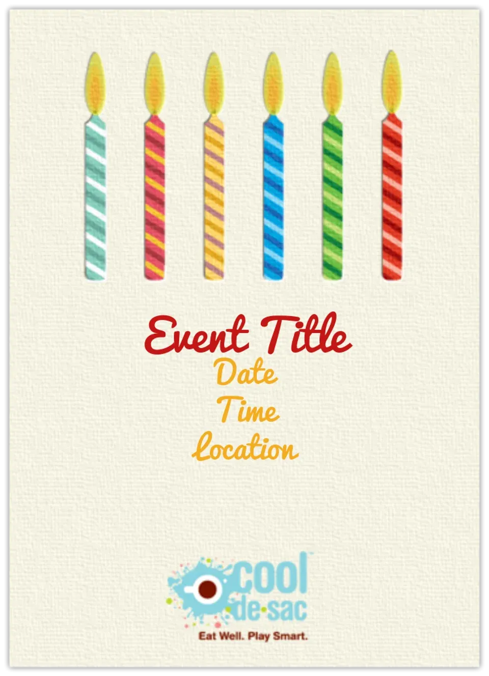 Cool de Sac | Birthday Candles card