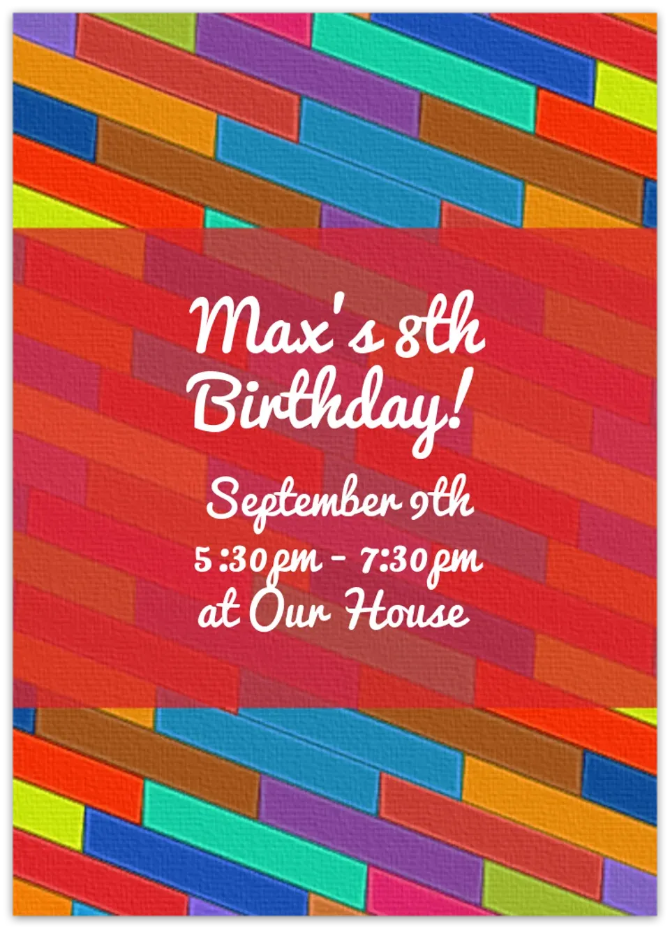 Building Blocks card