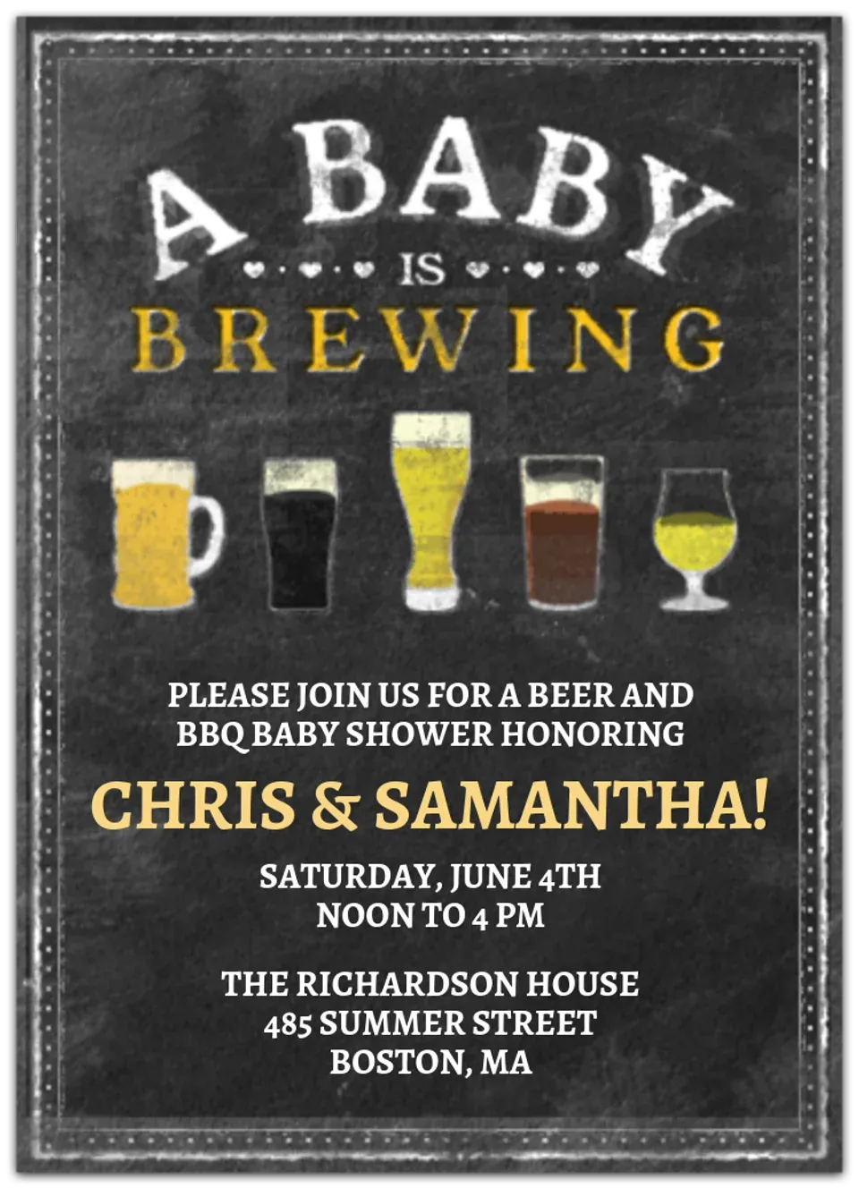 A Baby is Brewing card