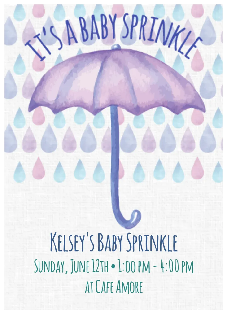 It's A Baby Sprinkle card