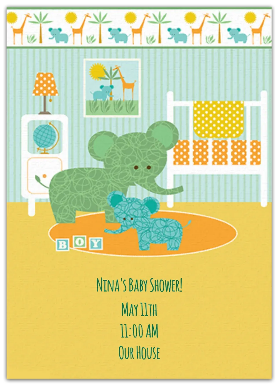 Baby Crib card