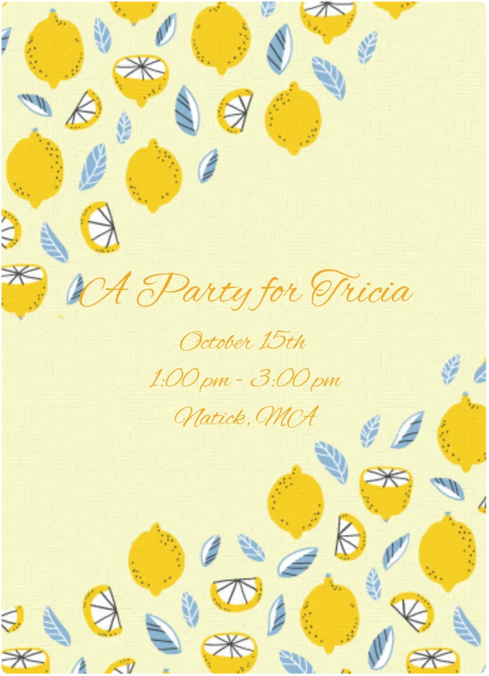 Lemons & Lemonade card