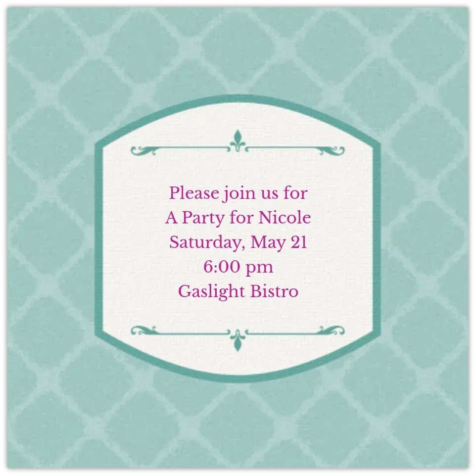 Elegant Pattern card