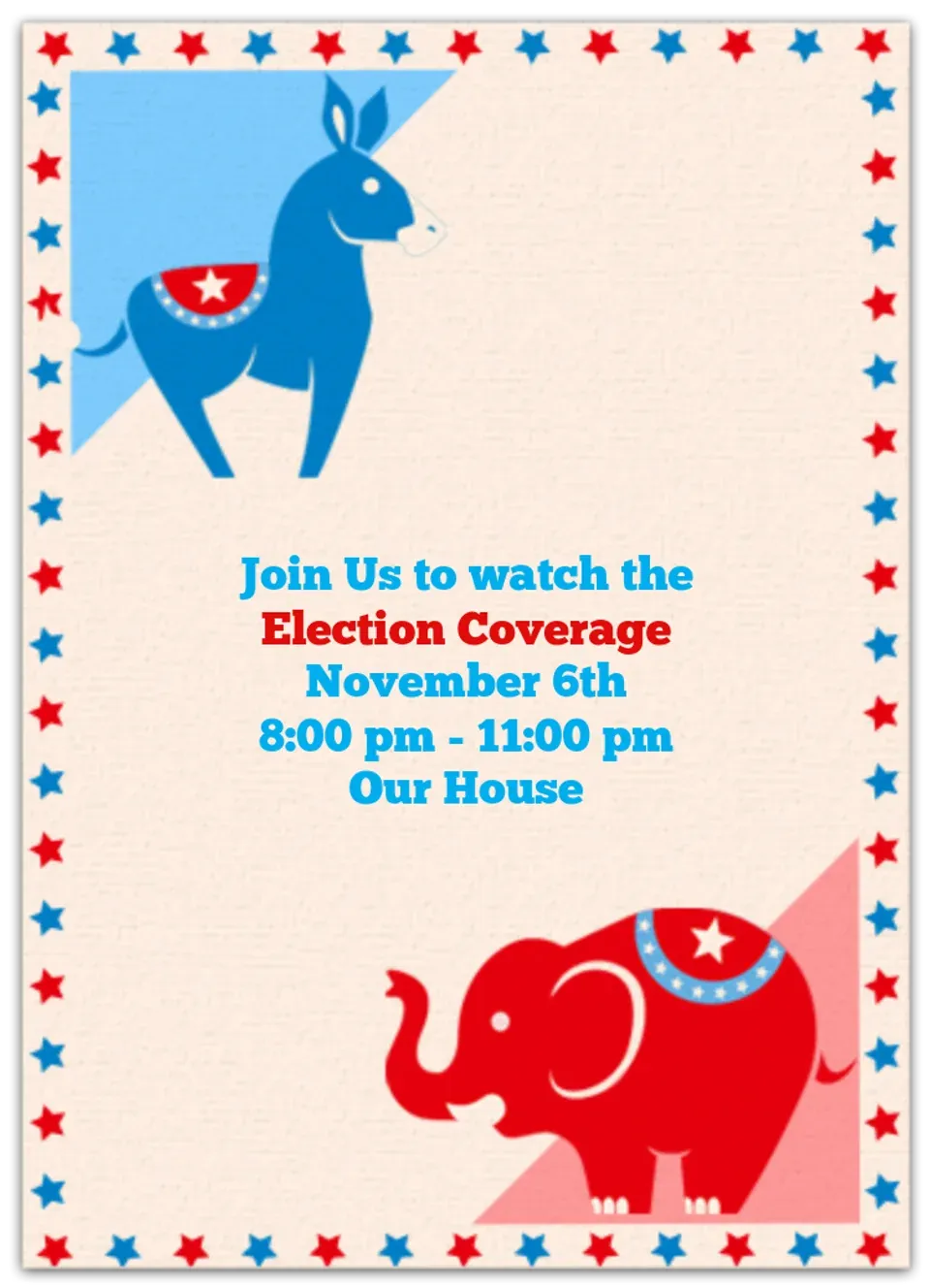 Election Night card