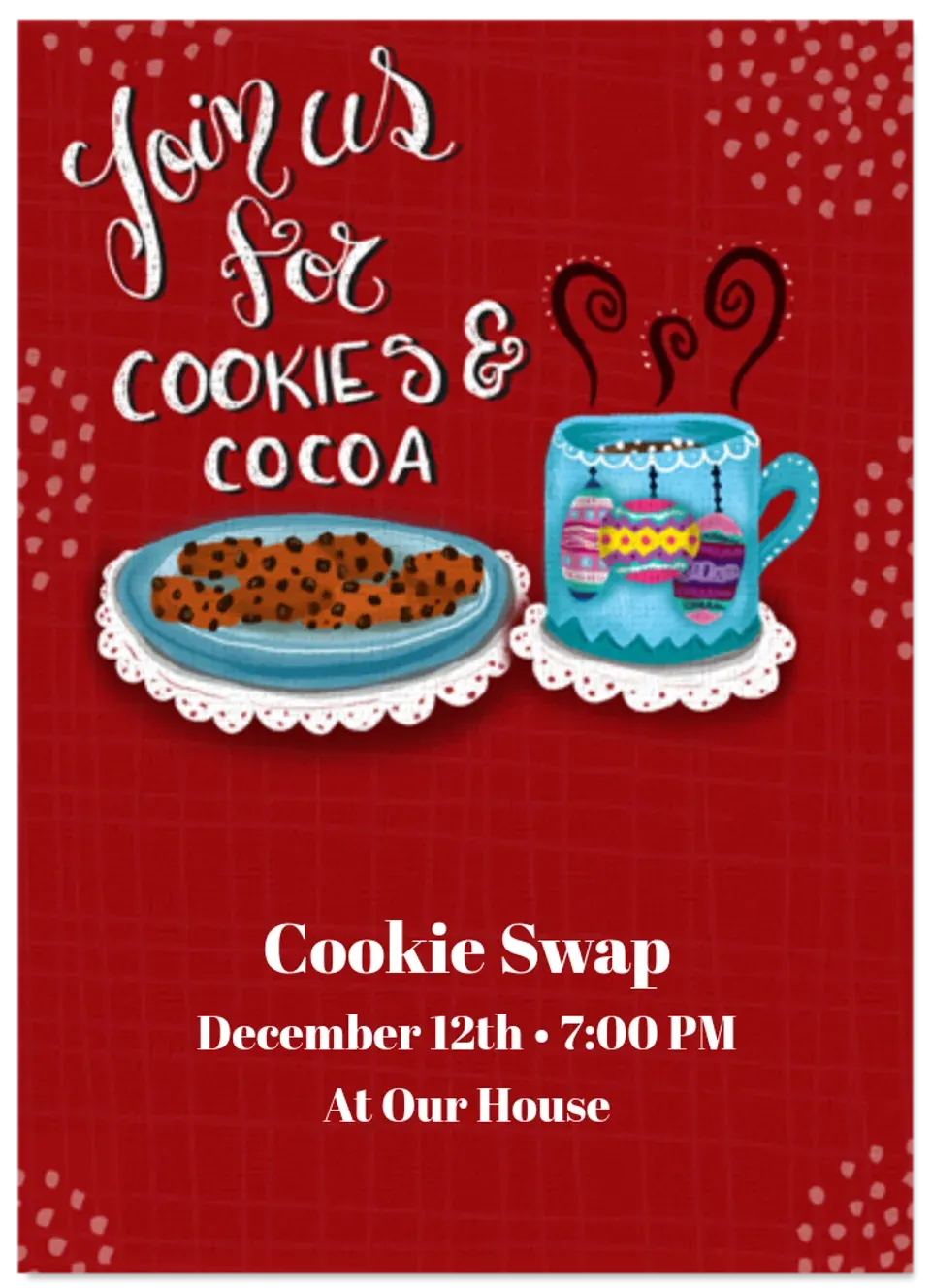 Cookies & Cocoa card