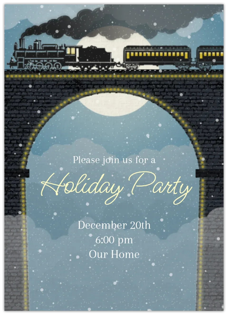 Christmas Train card