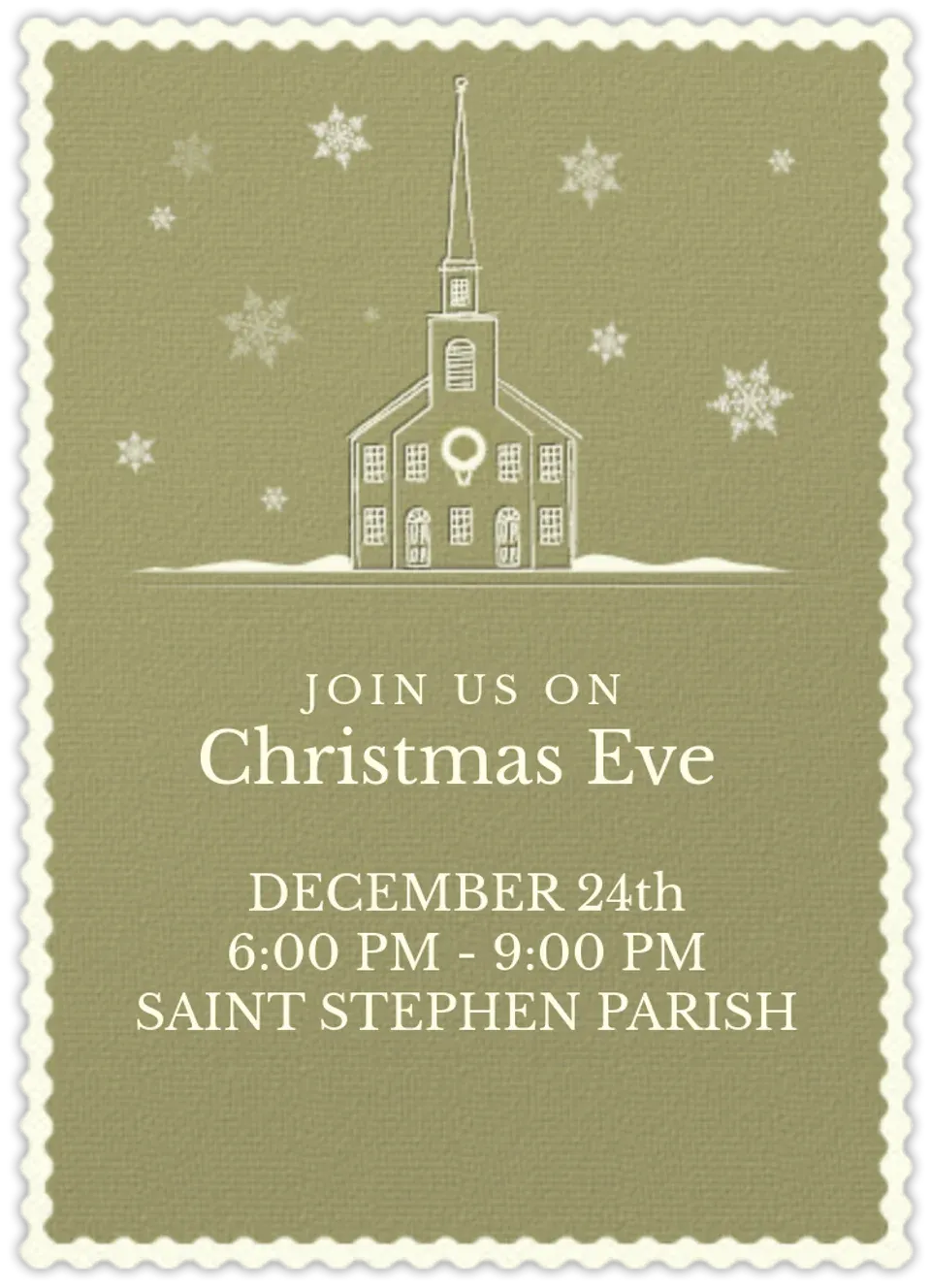 Christmas Church card