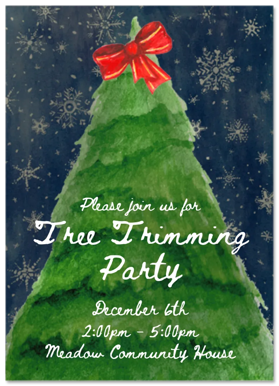 Whimsical Christmas Tree card