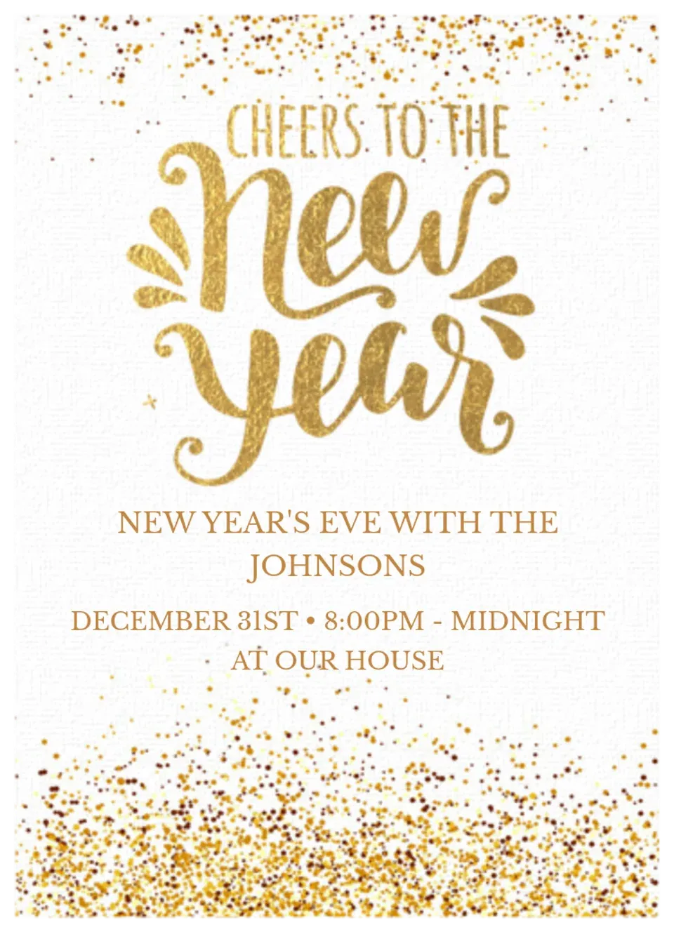 New Year's Cheers card