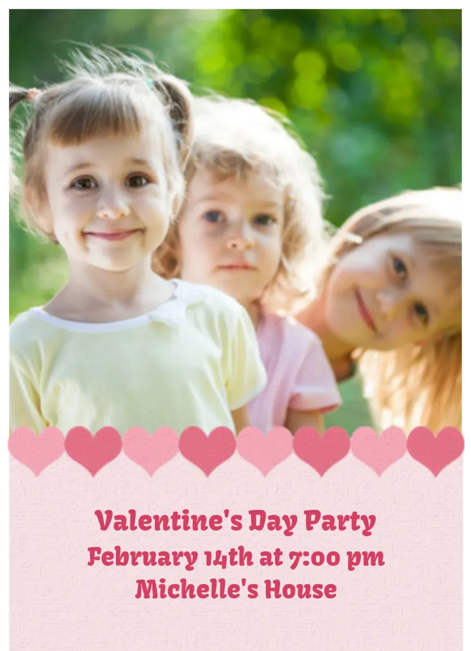 Heart Photo Border card