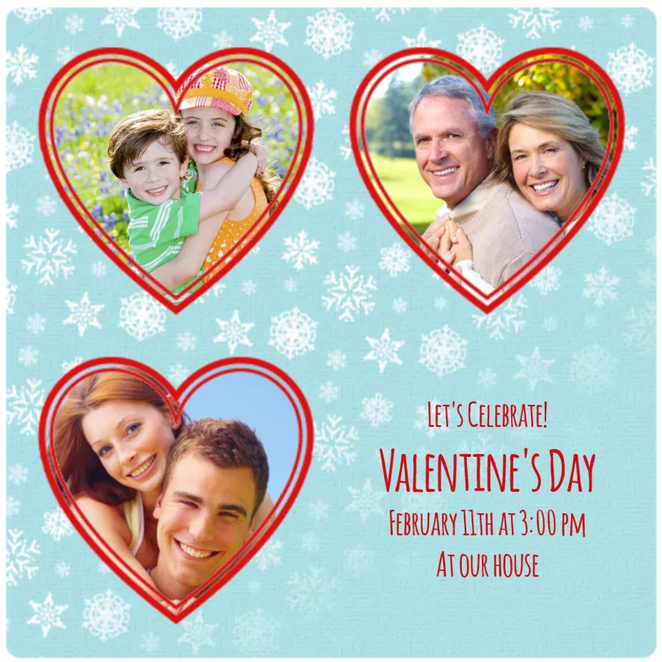 Heart Photo Frame card
