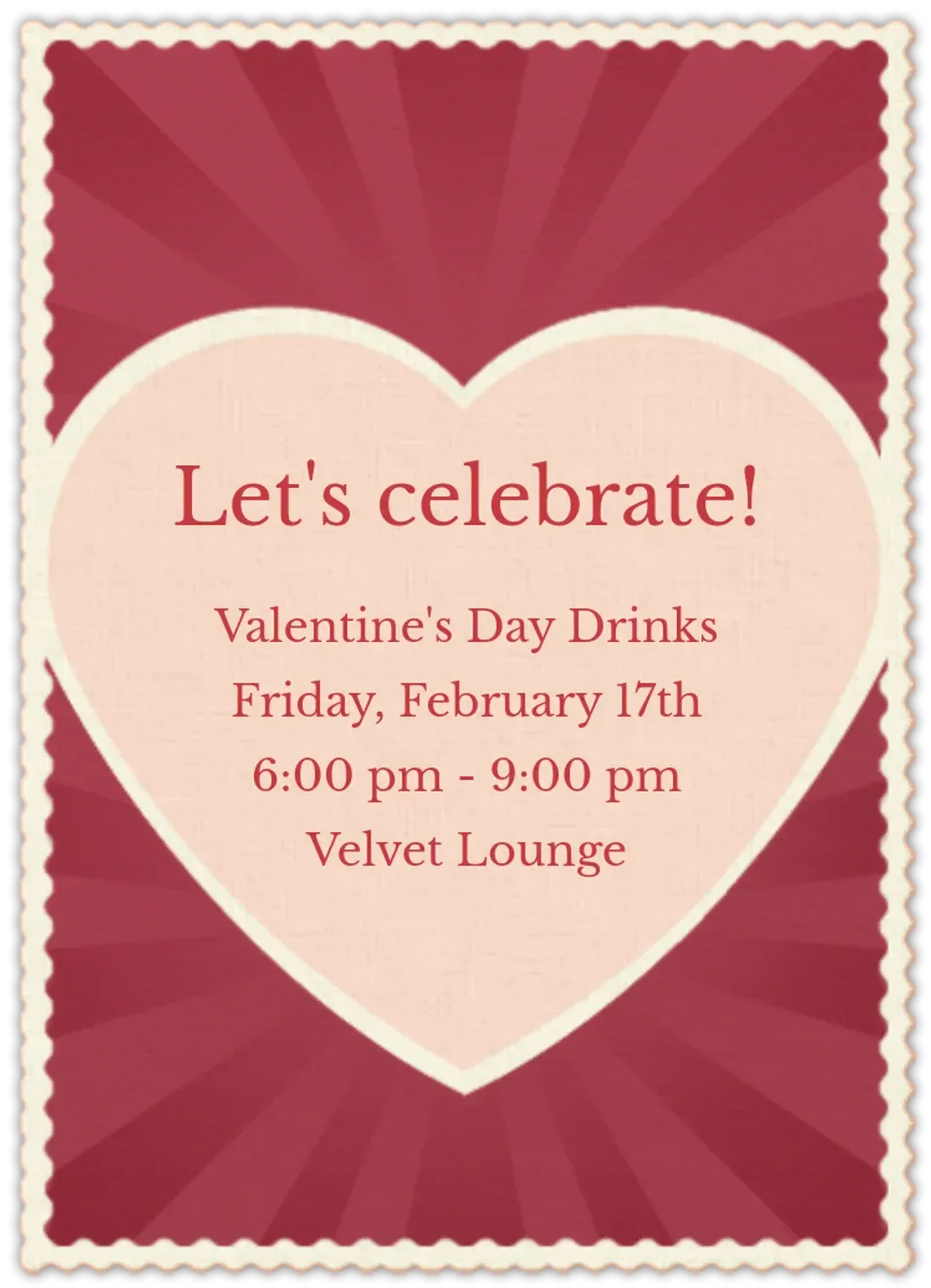 Valentine Heart card