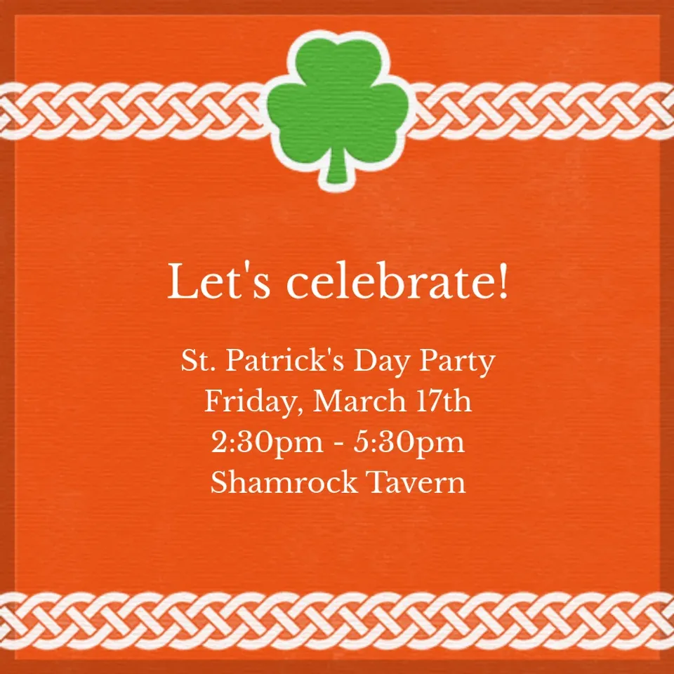Shamrock card