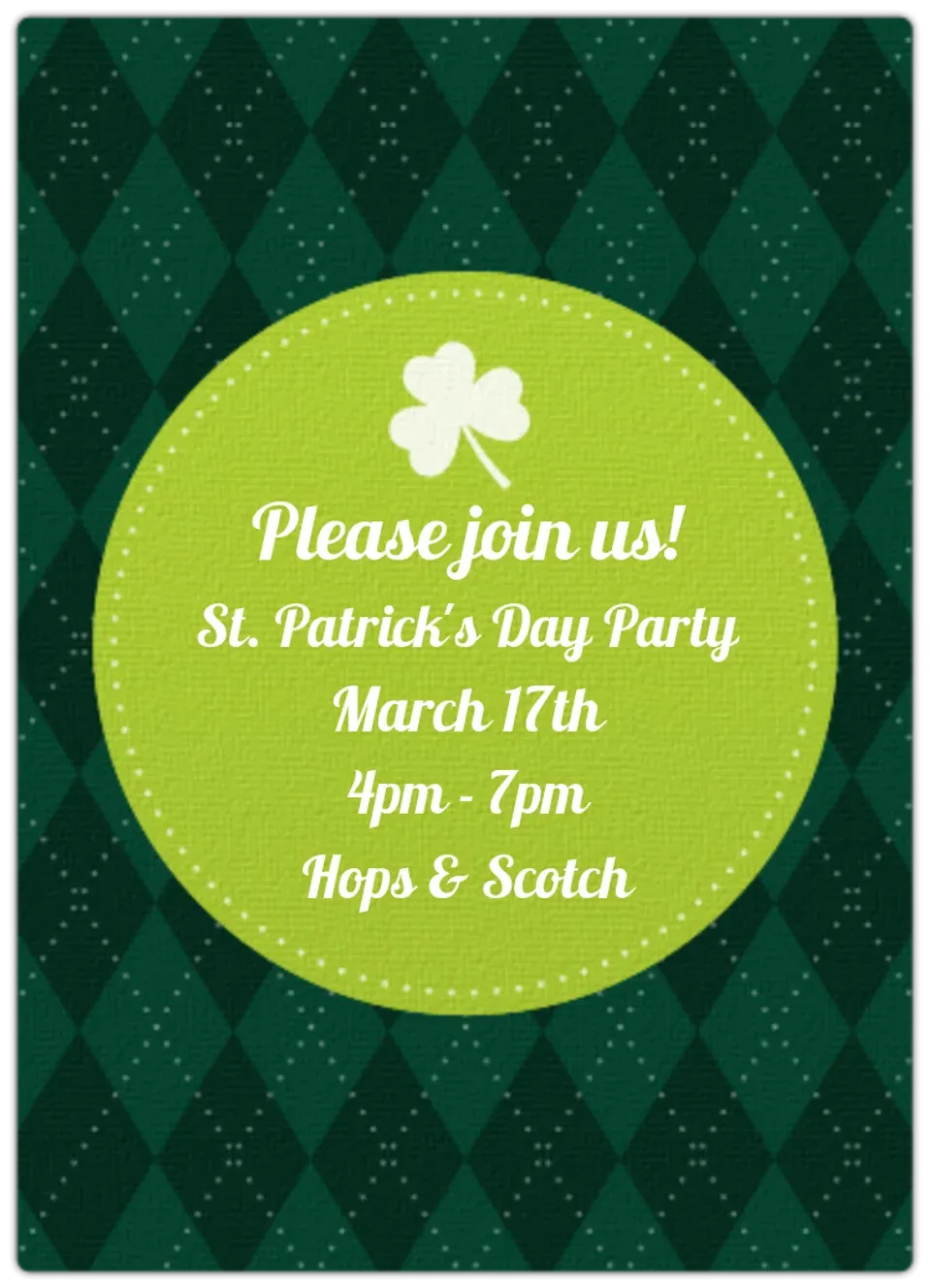 Classic St. Patrick's Day card