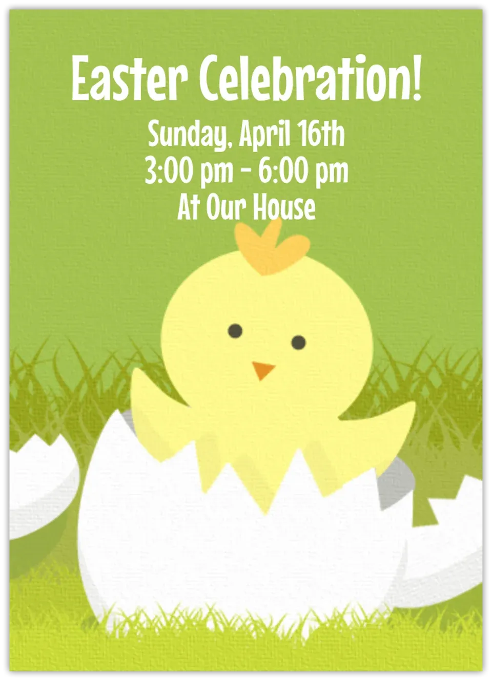 Baby Easter Chick card