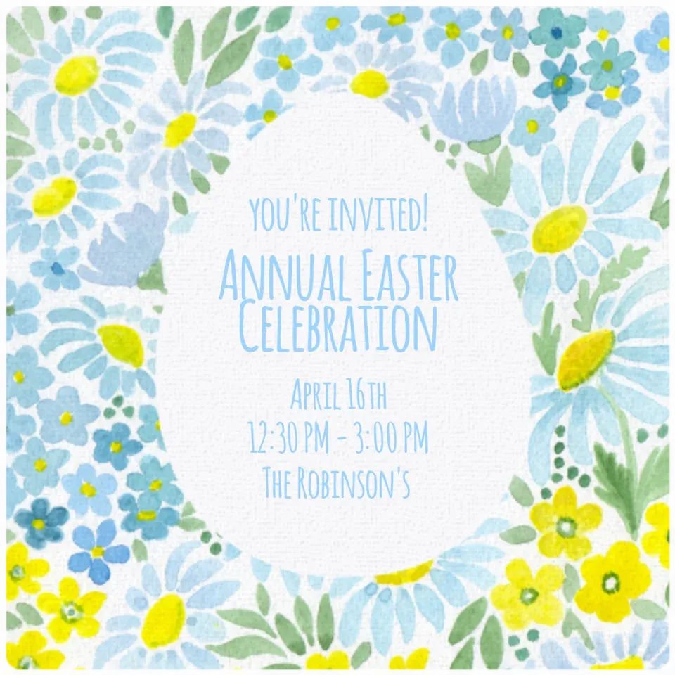 Easter Chamomile Pattern card